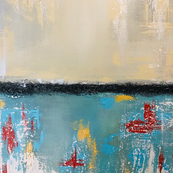 Textured Abstract Acrylic Painting "HUSH" - Picture 1 of 2